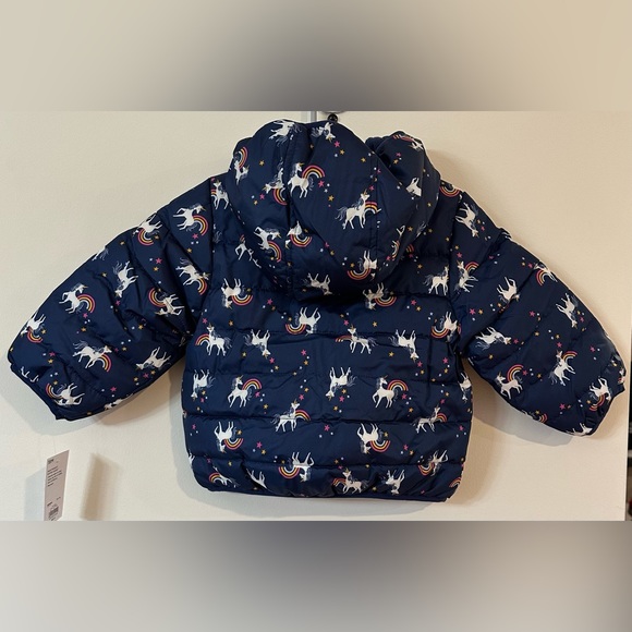 Jumping Beans Baby/Toddler Navy Unicorn Winter Puffer Jacket NWT Various… - Picture 6 of 7